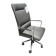Preowned Gray Leather Conference Chair