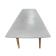 Preowned Conference Table with Faux Concrete Top and Wooden Legs