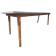 Preowned Conference Table with Faux Concrete Top and Wooden Legs
