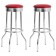 Cleveland Collection Chrome Plated Soda Fountain Bar Stool, set of 2