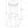 Theodore Upholstered Top Bar Stools White and Chrome (Set of 2)