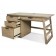 Single pedestal desk sun-drenched Acacia finish  #28130