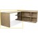 Return desk 28133 with Peninsula desk bookcase combo 28134-Sun Drenched Acacia Finish