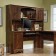 Sauder Harbor View Corner Computer Desk Shown With Hutch Item No. 420473 Sold Separately