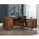 Grand Walnut L-Shaped Desk