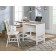 Cottage Road ® Collection Soft White Coastal Single Pedestal Desk by Sauder, 427309