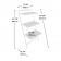 Sauder Select Collection Black 3-Tier Leaning Bookshelf, 427885