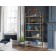 International Lux® Collection 5-Shelf Metal Bookcase with Deco Stone Finish, 428207