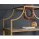 International Lux® Collection 5-Shelf Metal Bookcase with Deco Stone Finish, 428207