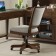 Vogue Collection Upholstered Desk Chair - Plymouth Brown Oak finish