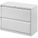 Lorell Fortress Series Two Drawer 42"W Lateral File Cabinet Light Gray LLR60439