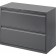 Lorell Fortress Series Two Drawer 42"W Lateral File Cabinet Charcoal LLR60440