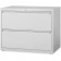 Lorell Fortress Series Two Drawer 36" Lateral File Cabinet Light Gray LLR60448