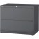 Lorell Fortress Series Two Drawer 36" Lateral File Cabinet Charcoal LLR60449