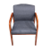 Preowned Guest Chair, Cherry and Black