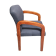 Preowned Guest Chair, Cherry and Black
