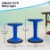Carter Adjustable Height Kids Flexible Active Stool for Classroom and Home with Non-Skid Bottom in Blue, 14" - 18" Seat Height 