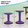 Carter Adjustable Height Kids Flexible Active Stool for Classroom and Home with Non-Skid Bottom, 14" - 18" Seat Height, 2 Colors