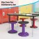 Carter Adjustable Height Kids Flexible Active Stool for Classroom and Home with Non-Skid Bottom, 14" - 18" Seat Height, 2 Colors