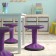Carter Adjustable Height Kids Flexible Active Stool for Classroom and Home with Non-Skid Bottom, 14" - 18" Seat Height, 2 Colors
