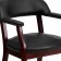 Sarah Black Vinyl Luxurious Conference Chair with Accent Nail Trim and Casters