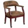 Sarah Bomber Jacket Brown Luxurious Conference Chair with Accent Nail Trim and Casters