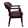 Diamond Burgundy LeatherSoft Conference Chair with Accent Nail Trim and Casters