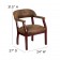 Diamond Bomber Jacket Brown Luxurious Conference Chair with Accent Nail Trim