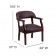 Diamond Burgundy LeatherSoft Conference Chair with Accent Nail Trim 