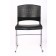 Boss Black Stack Chair With Chrome Frame, (1 chair)