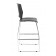 Boss Black Stack Stool with Chrome Frame, Set of 2