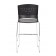 Boss Black Stack Stool with Chrome Frame, Set of 2