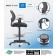 Boss Commercial Grade Mesh Stool W/ Arms