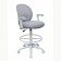 Boss Grey Mesh, Flip Arm, Stool, White Frame