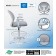 Boss Grey Mesh, Flip Arm, Stool, White Frame