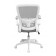 Boss Grey Mesh, Flip Arm, Task Chair, White Frame