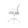 Boss Grey Mesh, Flip Arm, Task Chair, White Frame