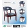 Boss Captain’s Guest, Accent or Dining Chair in Blue Vinyl W/ Casters