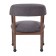 Boss Modern Captain’s Guest, Accent or Dining Chair in Slate Grade Commercial Grade Linen With Casters