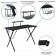 Black Gaming Desk and Red/Black Racing Chair Set