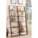 Lean Living Leaning Bookcase, Burnished Brownstone