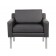 Boss Black Antimicrobial Vinyl Lounge Chair