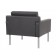 Boss Black Antimicrobial Vinyl Lounge Chair