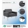 Boss Black Antimicrobial Vinyl Lounge Chair