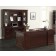 Townsend Collection 72" Hutch With Doors & Shelves shown with matching desk and credenza each sold separately