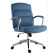 Softy Steel Blue Vegan Leather Desk Chair by Parker House