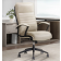 Antique Linen Leather Desk Chair by Parker House