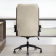 Antique Linen Leather Desk Chair by Parker House