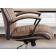 Smooth Latte Leather Desk Chair by Parker House
