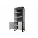 Mason Lower Door Bookcase by Martin Furniture, Concrete